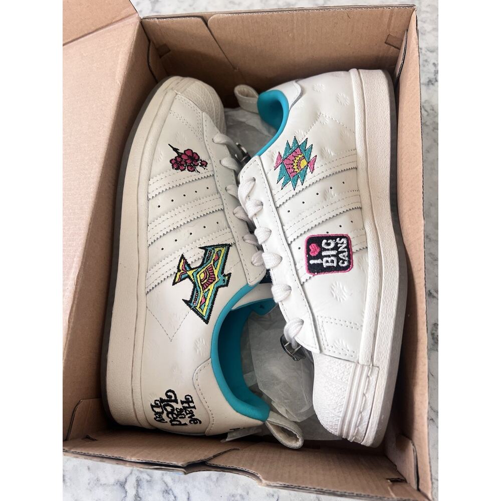 Size 6- adidas Arizona x Superstar Have an Iced Day - Chalk White